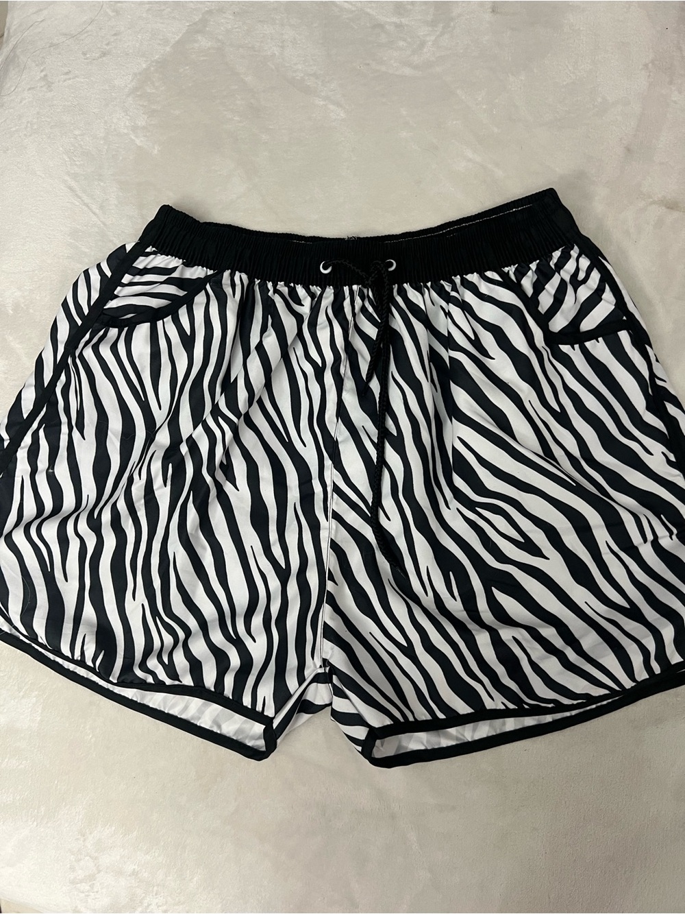 Black & White Zebra Print Women’s Shorts